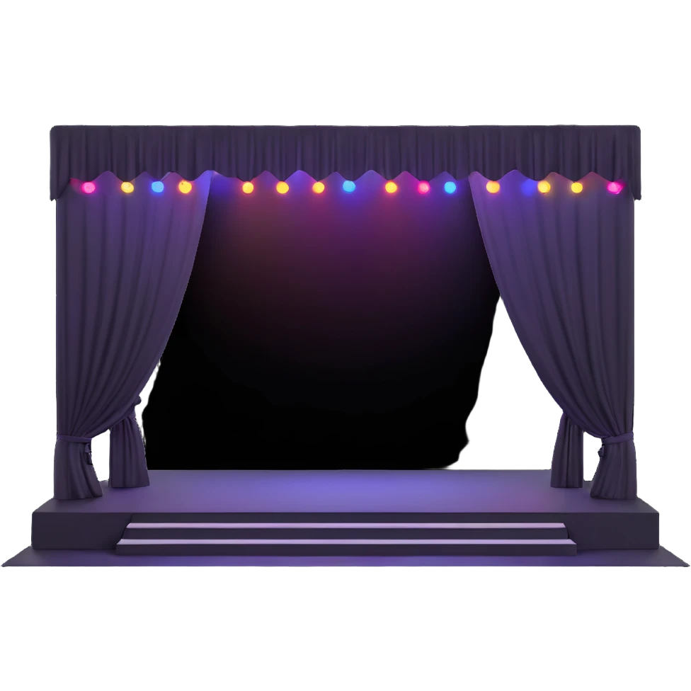 concert stage with lights emoji