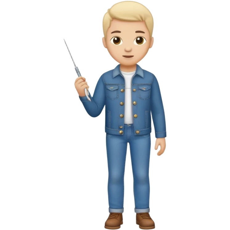 a creative clothing maker with a jeans  emoji