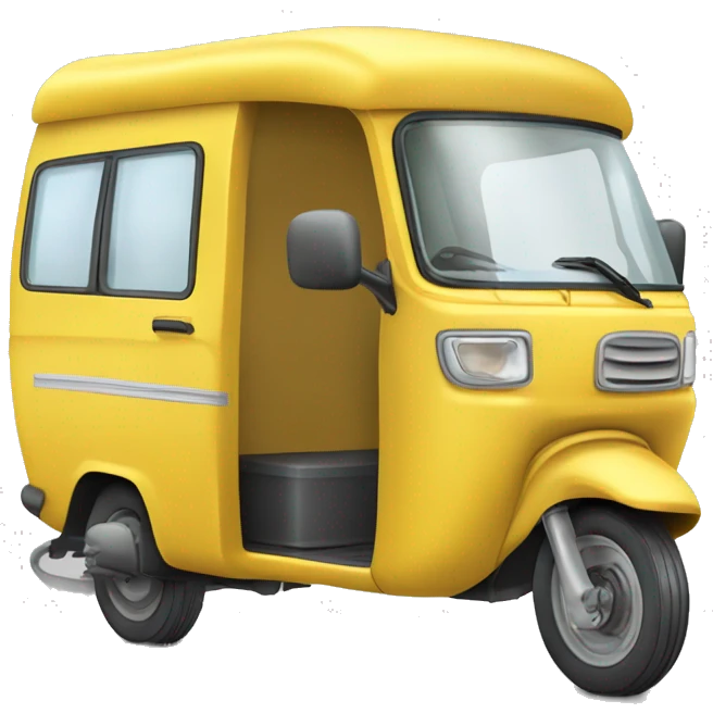 yellow 3 wheel￼ van ￼  emoji