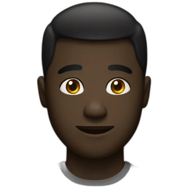 a black one that we don't see in the dark emoji