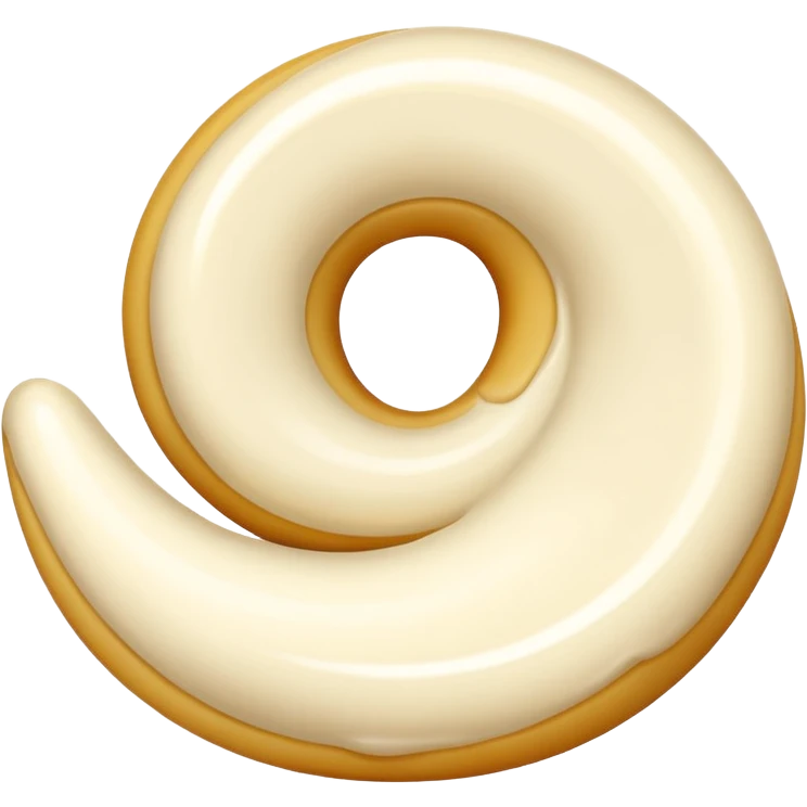 just Cream without a plate emoji