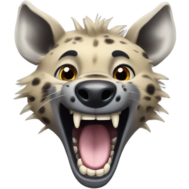 Laughing hyena   emoji