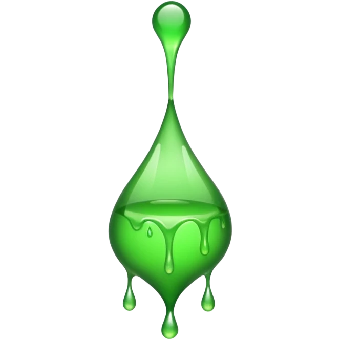 green drip  emoji
