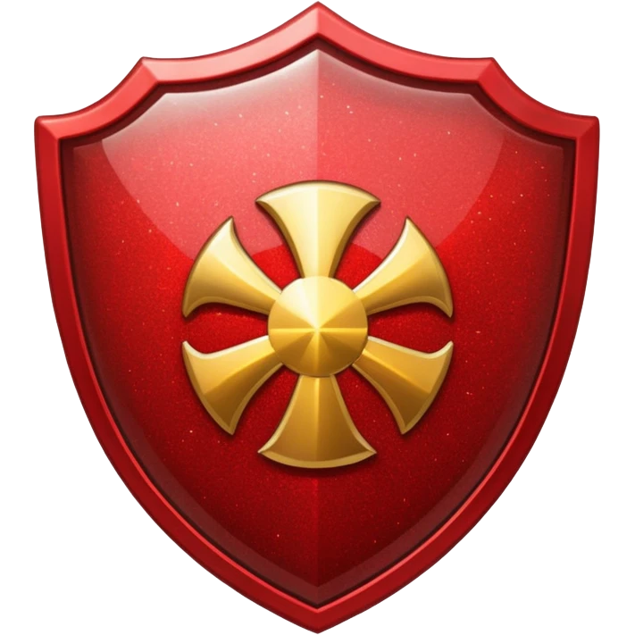 shield glitter red emoji