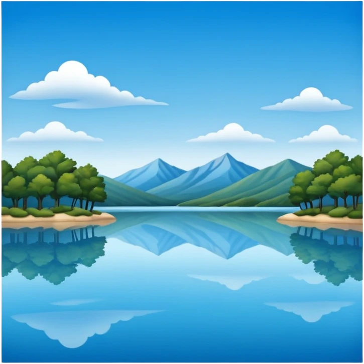 landscape lake in Texas emoji