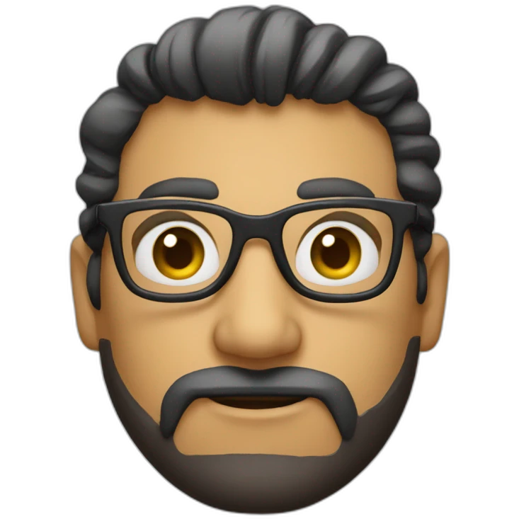Intello à lunette emoji