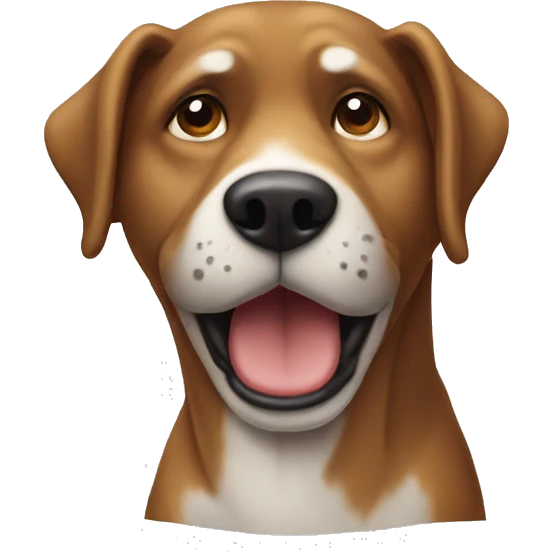 Thirsty dog emoji