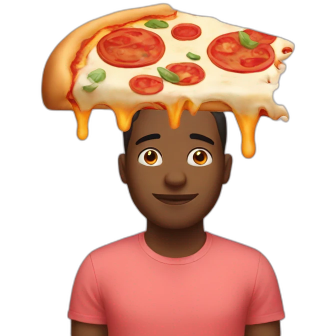 Dreaming about pizza emoji