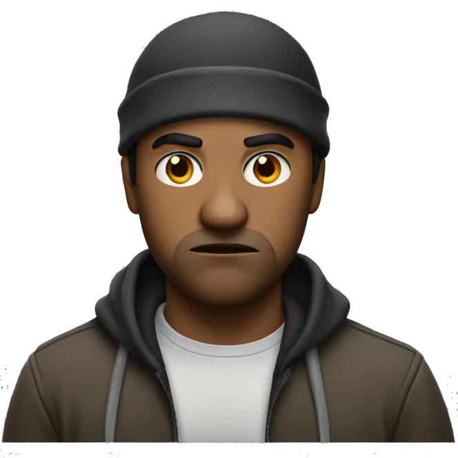 annoyed thug emoji