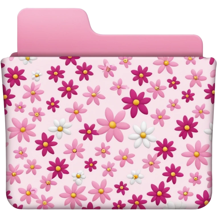 mix light pink dark pink and white girly folder emoji