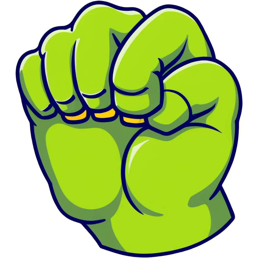 hulk fist smashing emoji