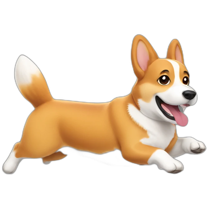 running corgi emoji