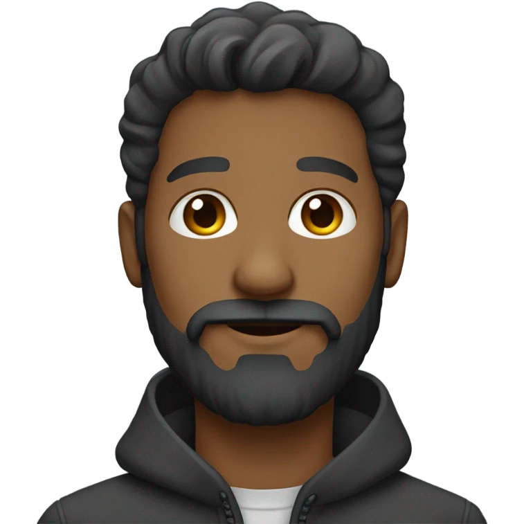 male portrait with beard emoji