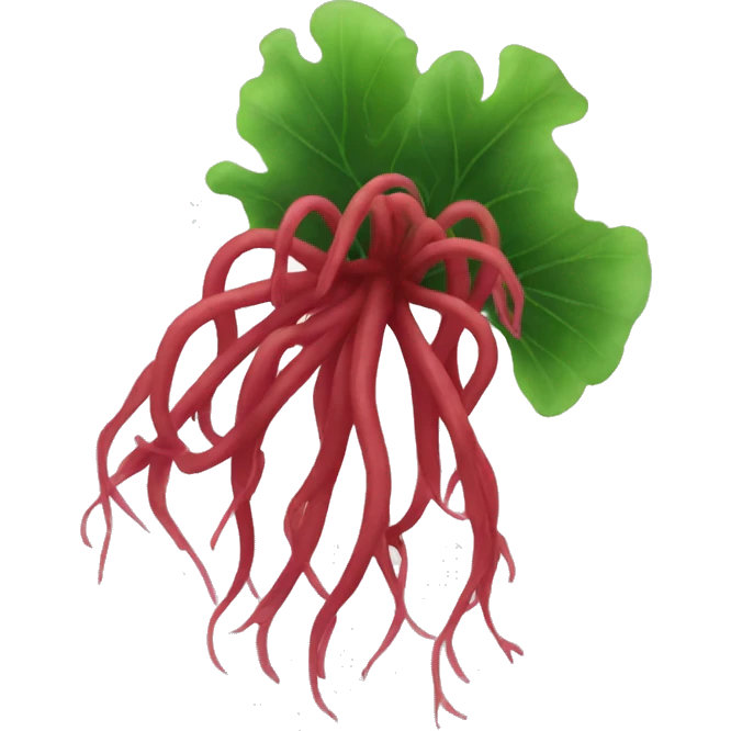Red seaweeds emoji