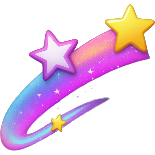 lisa frank shooting star emoji
