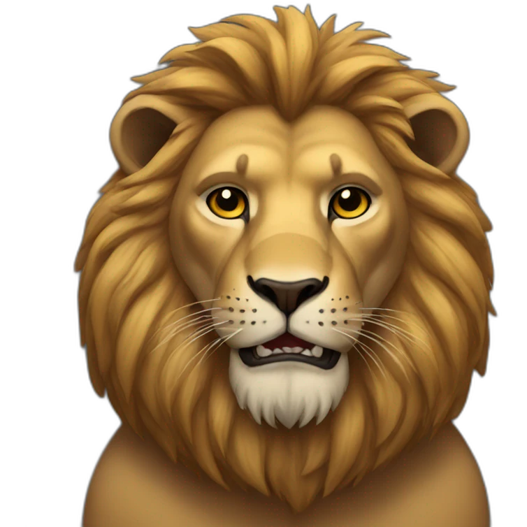 Lion man emoji