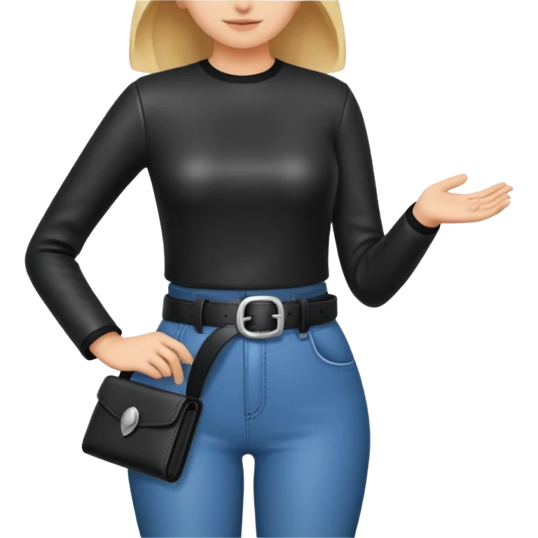 black leather belt in girls hand handing it to someone  emoji
