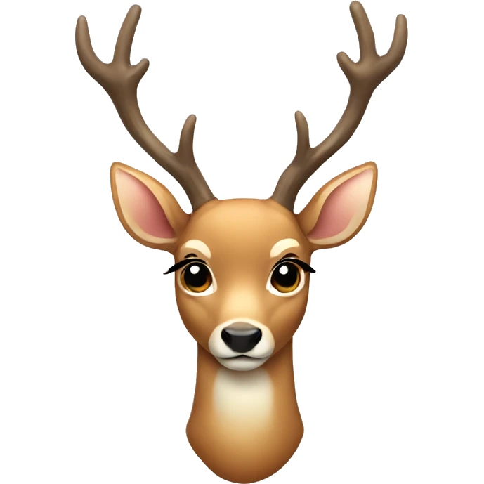 deer with a white bow emoji