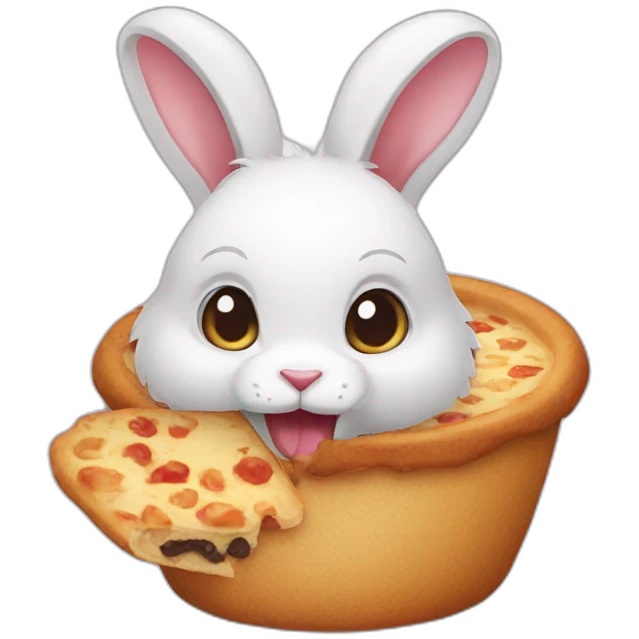 Hungry rabbit emoji
