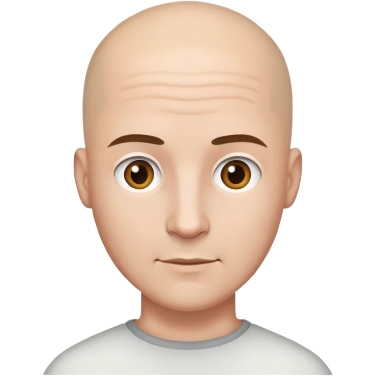 Gay men bald head white and brown hair white guy emoji