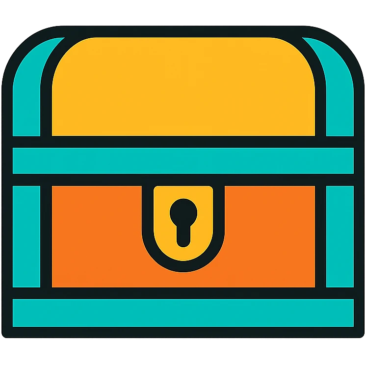 a chest, color outline icon style emoji