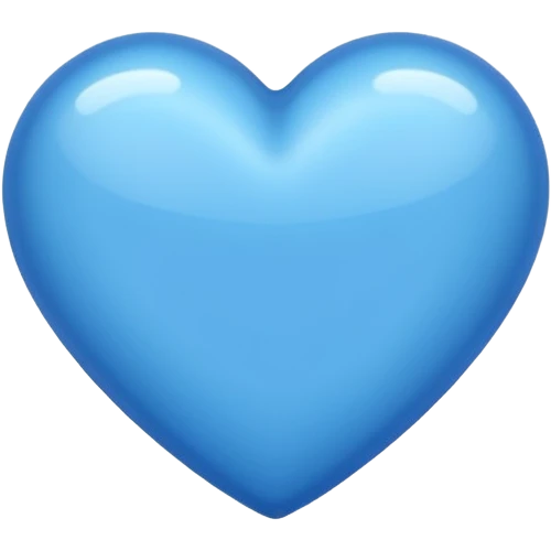 Coração azul emoji