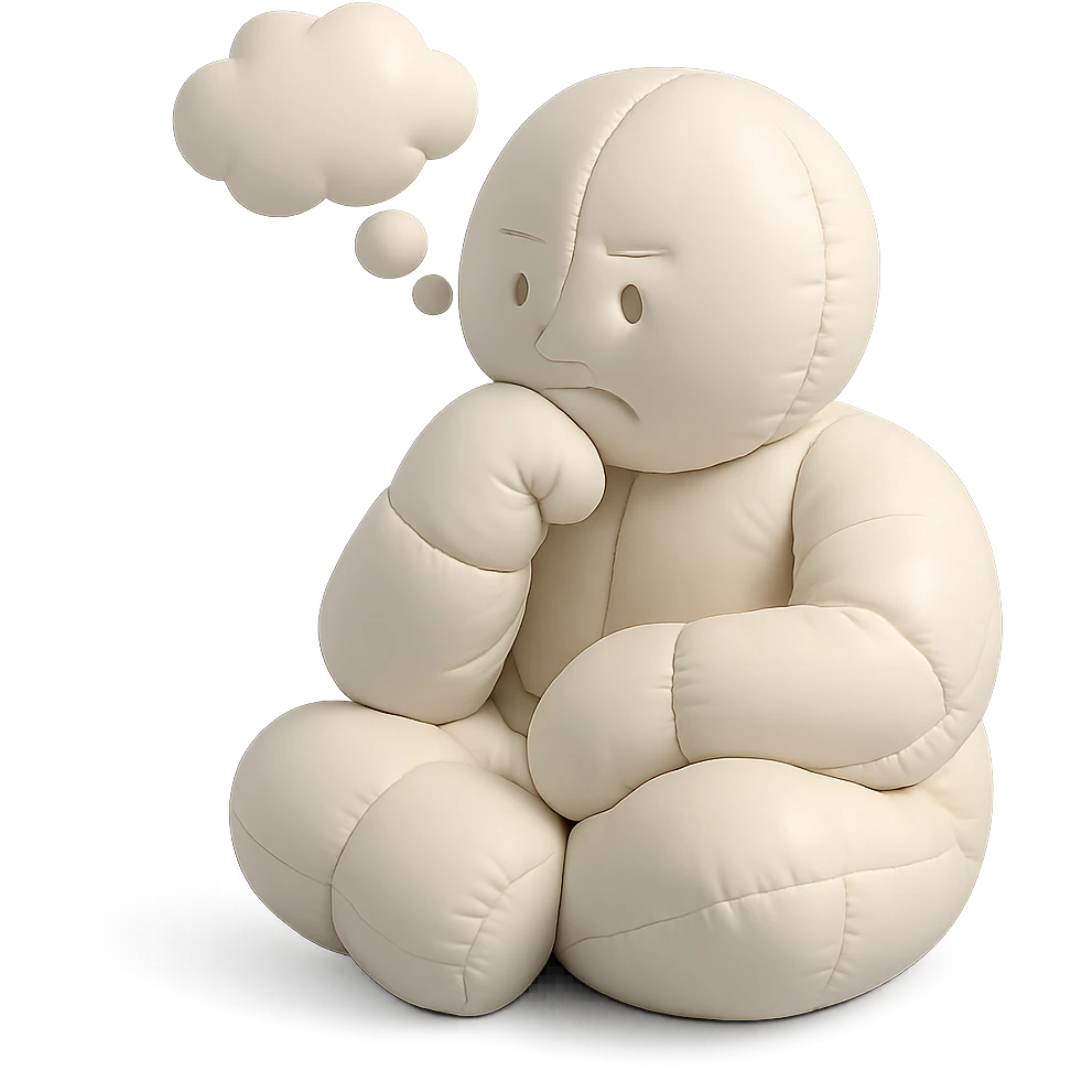 doodle person thinking emoji