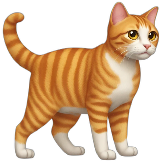 Ginger and tabby cat emoji