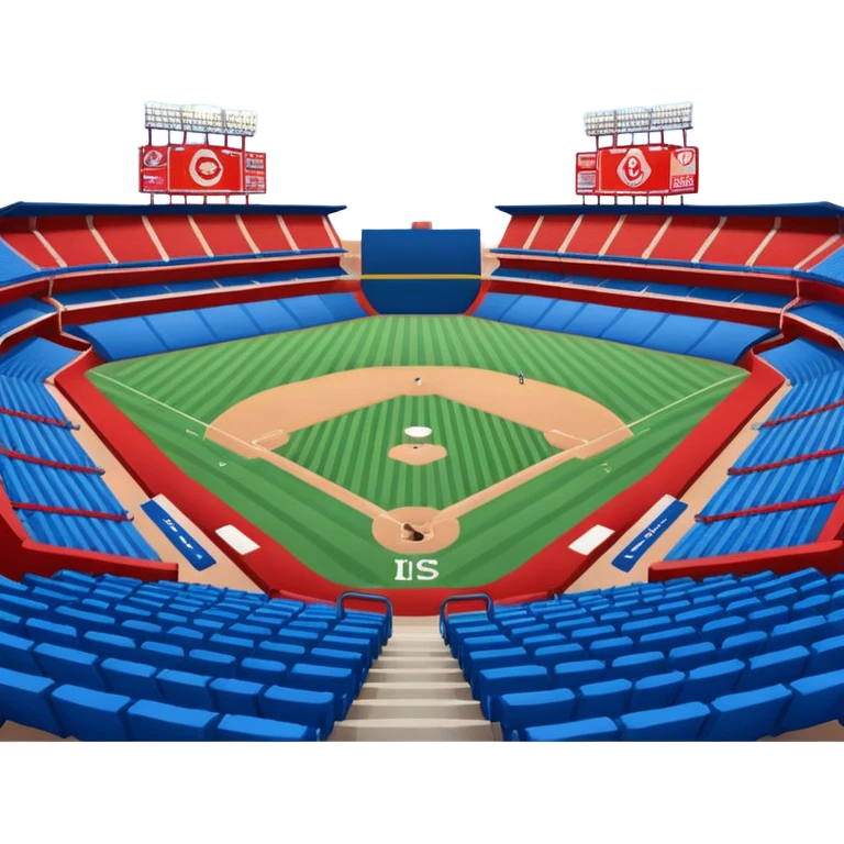 baseball stadium blue (#00A3E0) and red (#F9423A) emoji