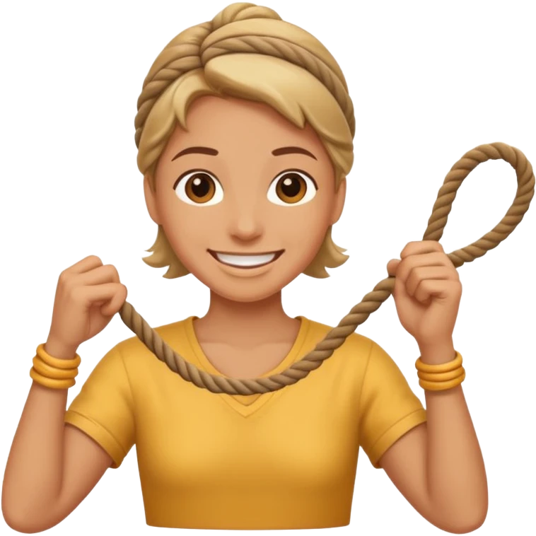 emoji person pulling a rope emoji
