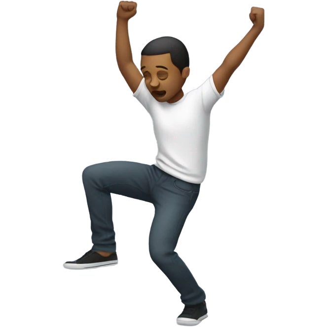 a person doing a dab emoji