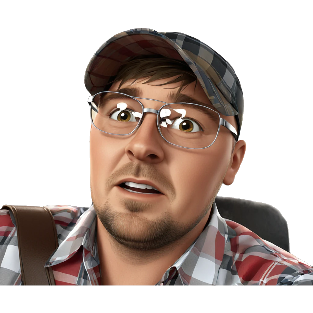 charming man in plaid shirt emoji
