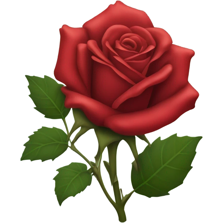 Red rose emoji