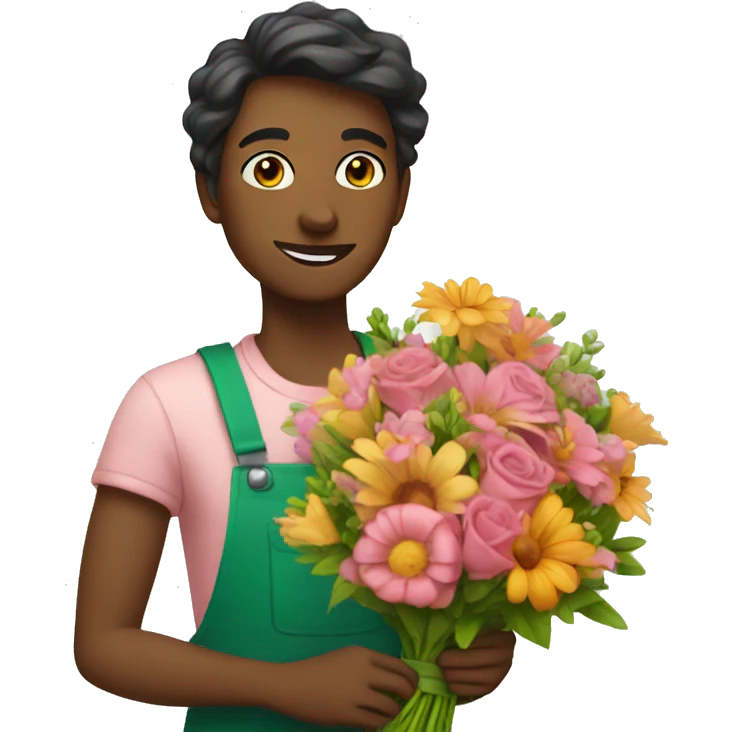 Florist with a bouquet emoji