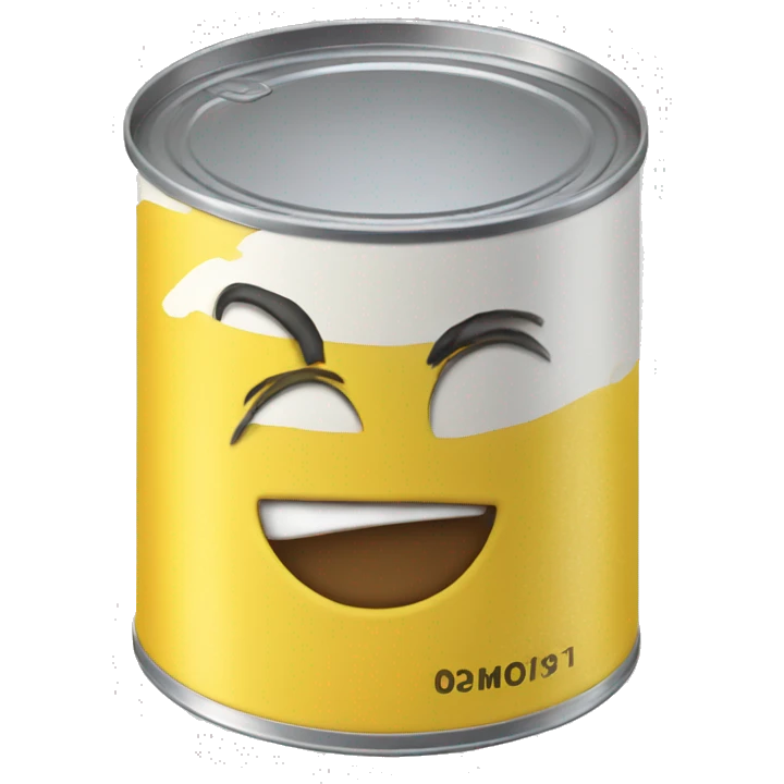 can with plain yellow label emoji