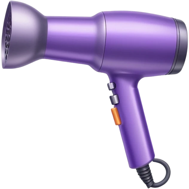 soft purple Dyson hair dryer emoji