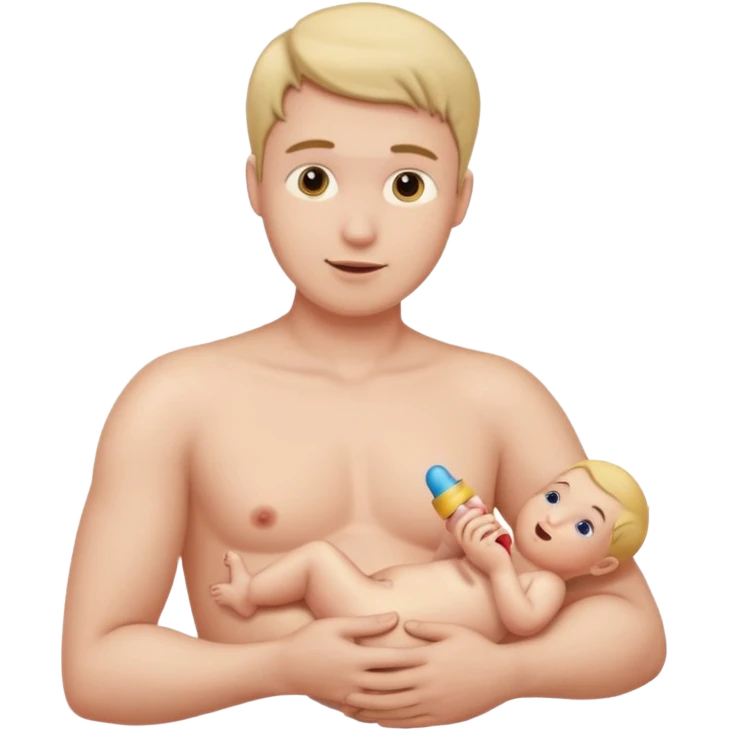 breastfeeding man using dildo  emoji