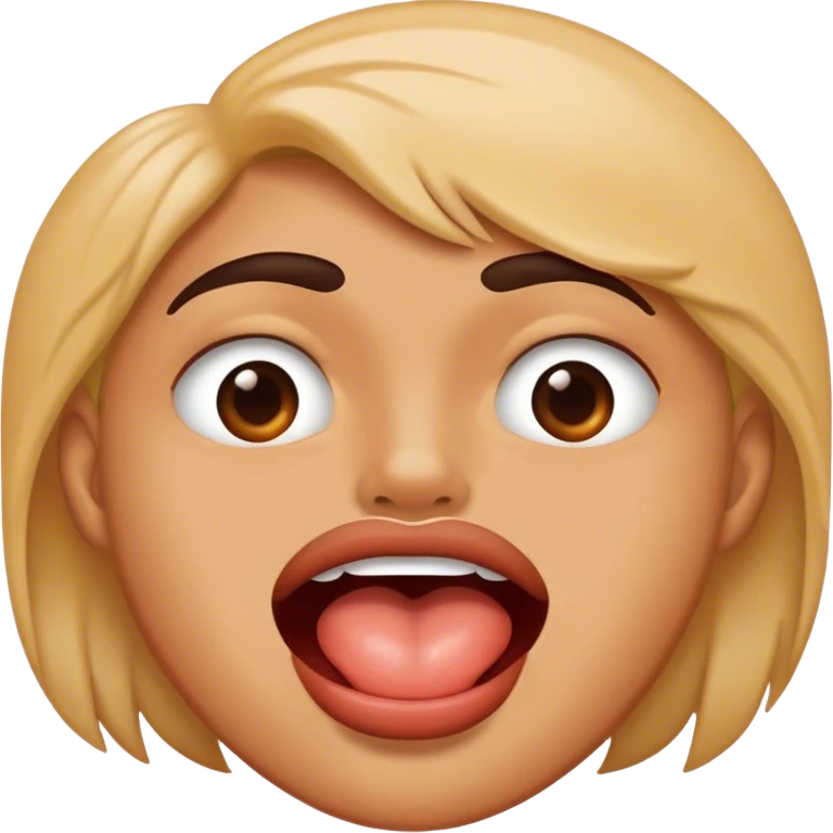 Emoji biting lip ￼ emoji