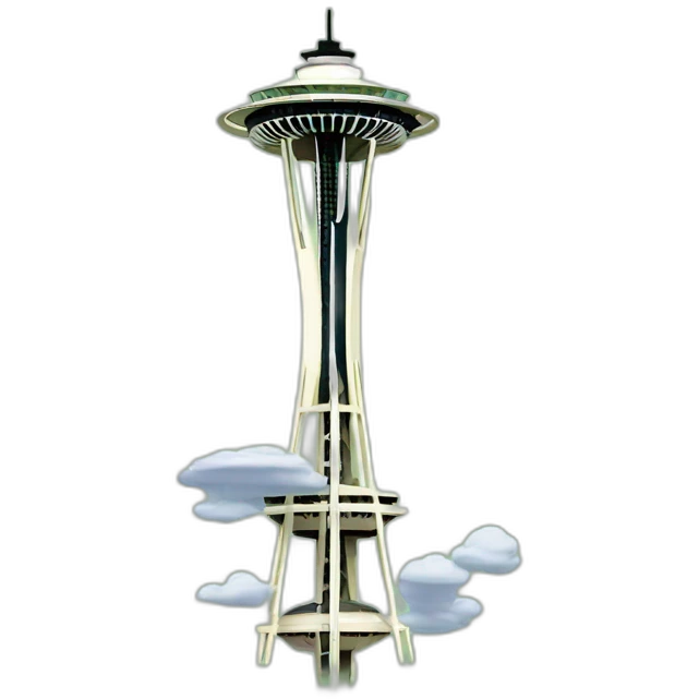 space needle, seattle emoji