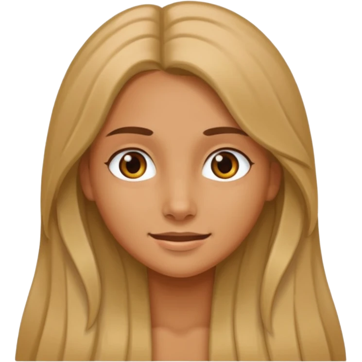 Very tan girl emoji