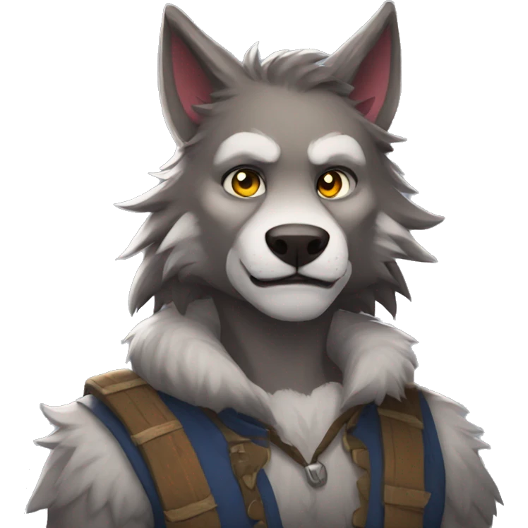 Anthro Werewolf emoji