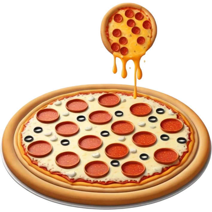 Pizza and saturn star emoji