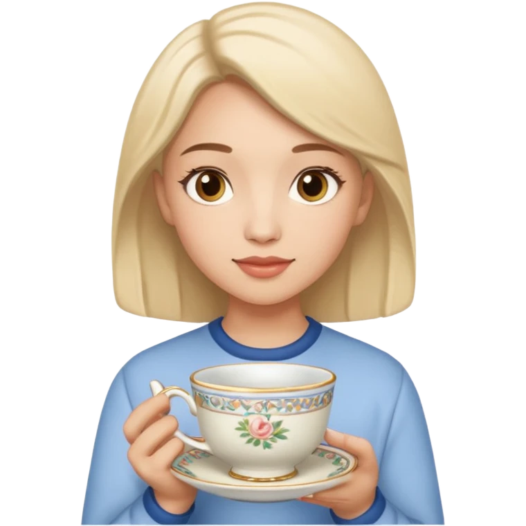 Me with the tea cup emoji