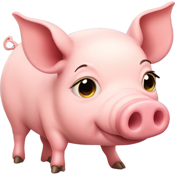 Pregnant pig emoji