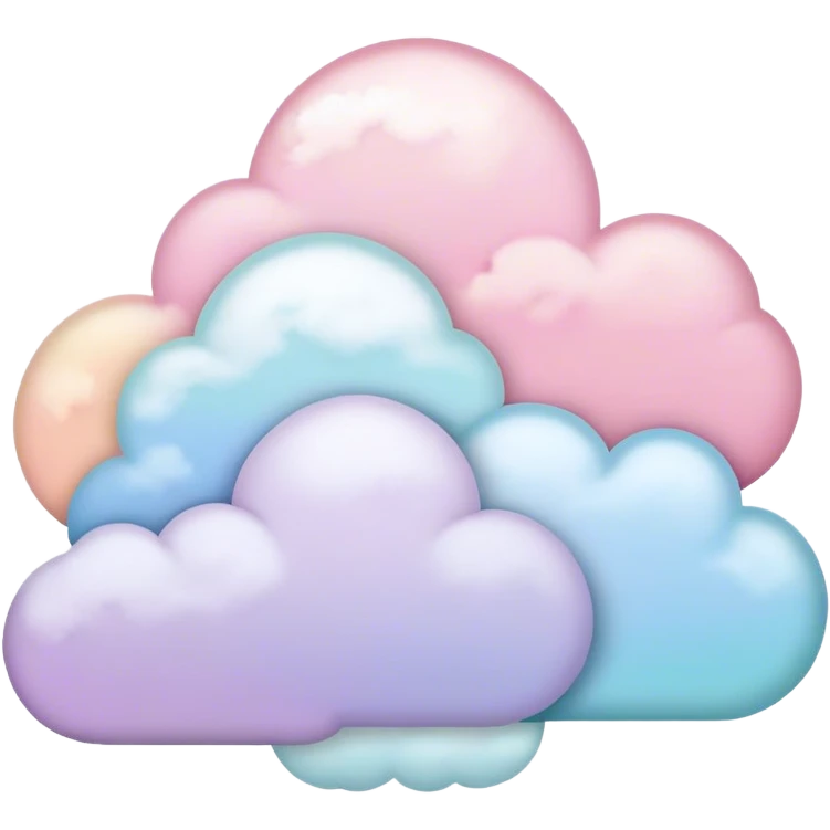 Pastel clouds emoji