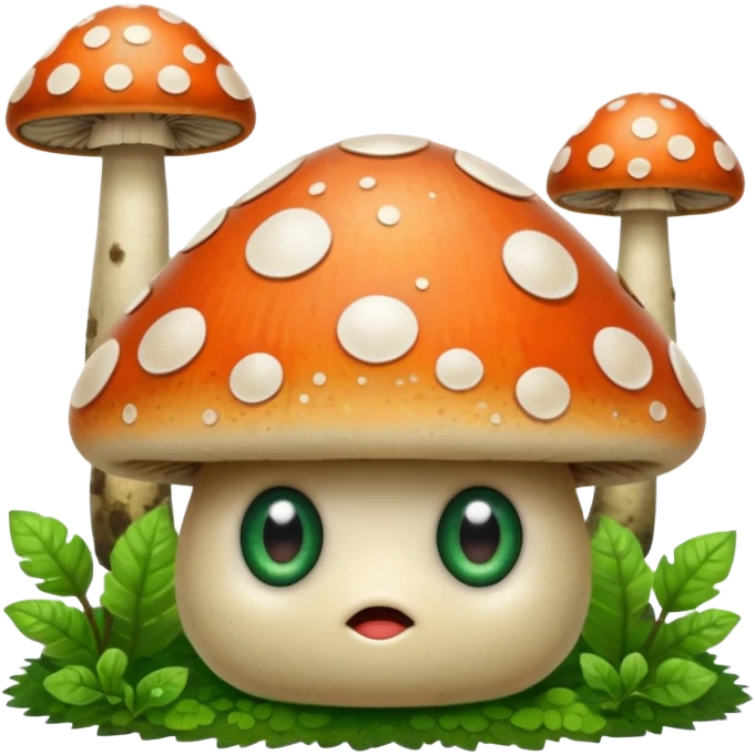 mushrooms with eyes emoji