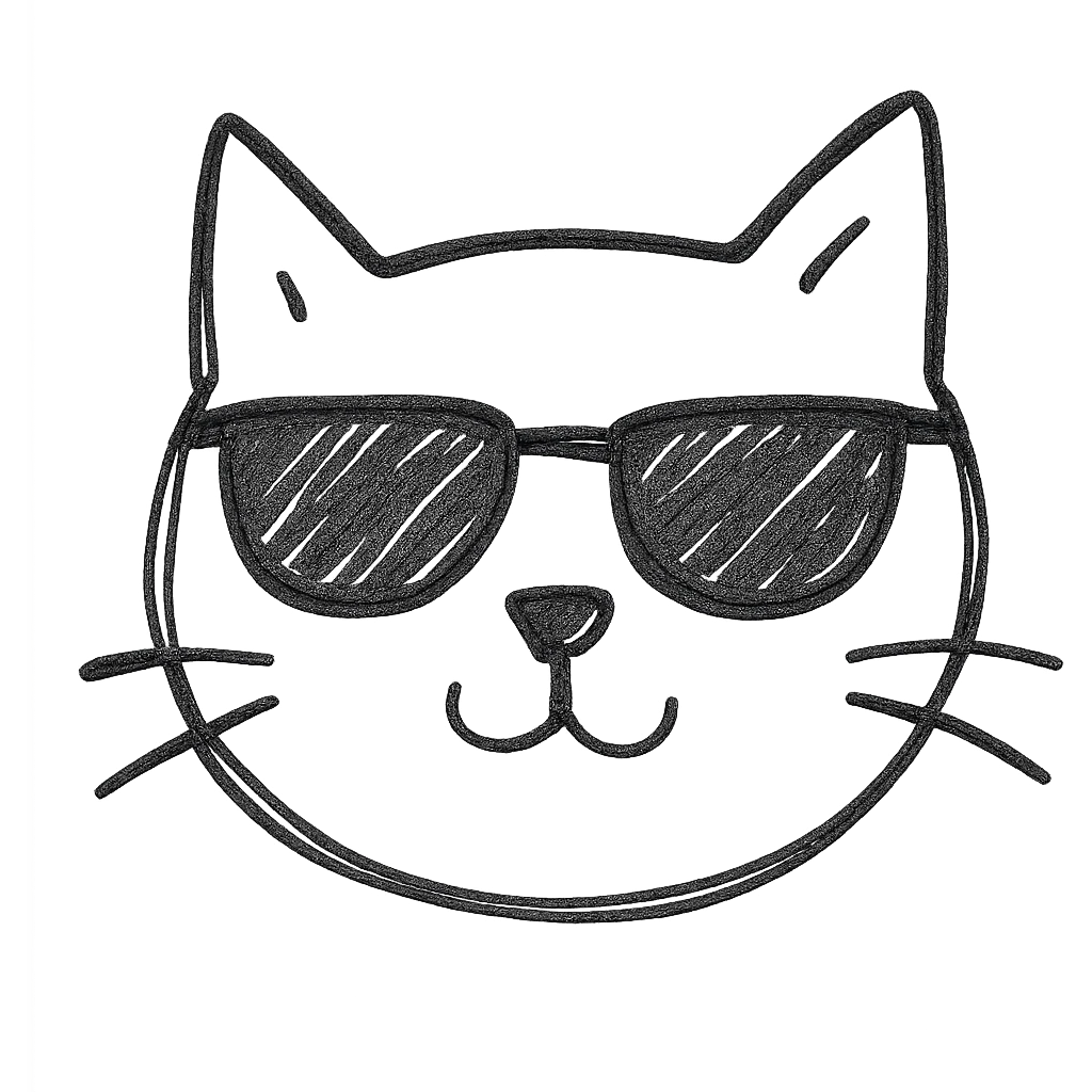 cat wearing sunglasses emoji