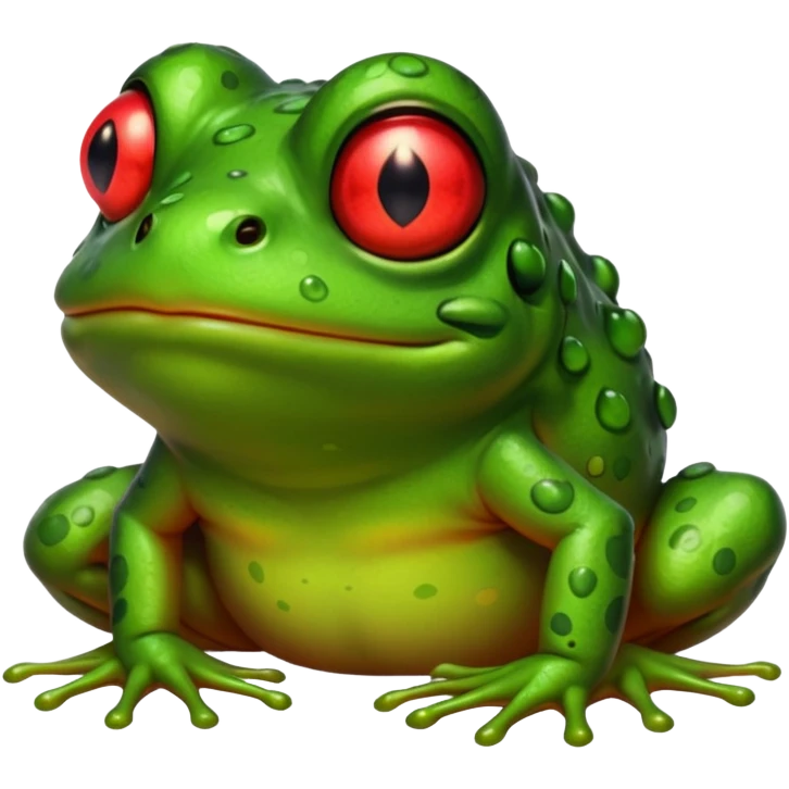 Horror frog emoji