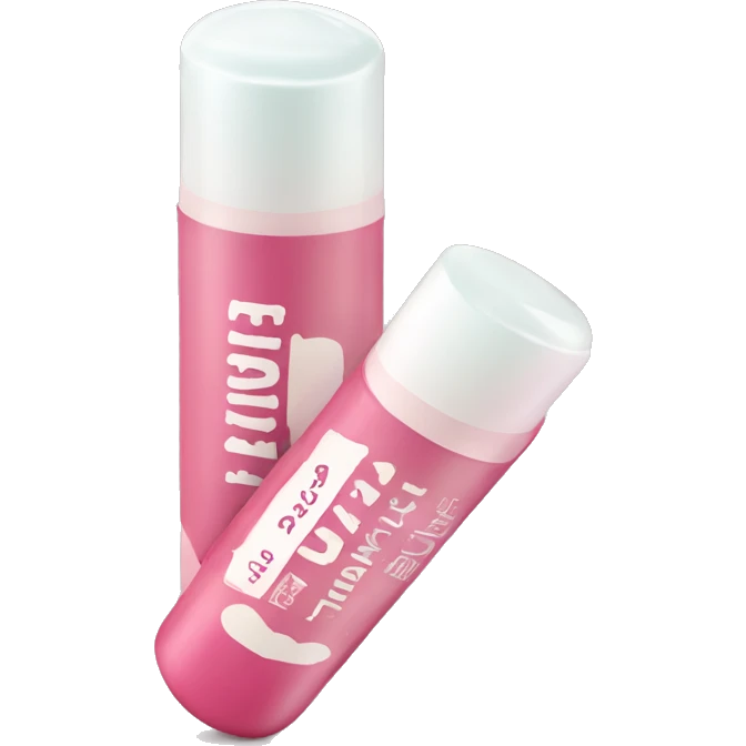 lip balm with label emoji