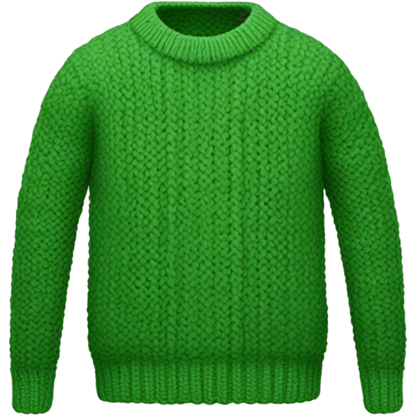 green knitted jumper emoji